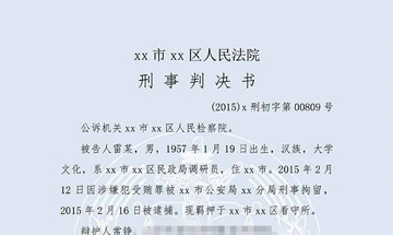 雷某受贿案、滥用职权案（一审）
